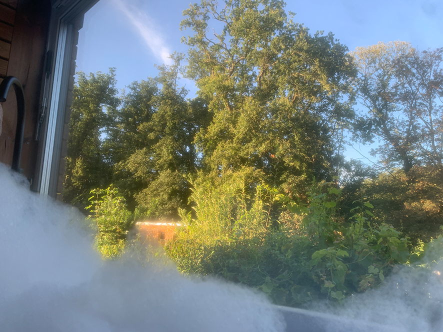 Ausblick Badewanne